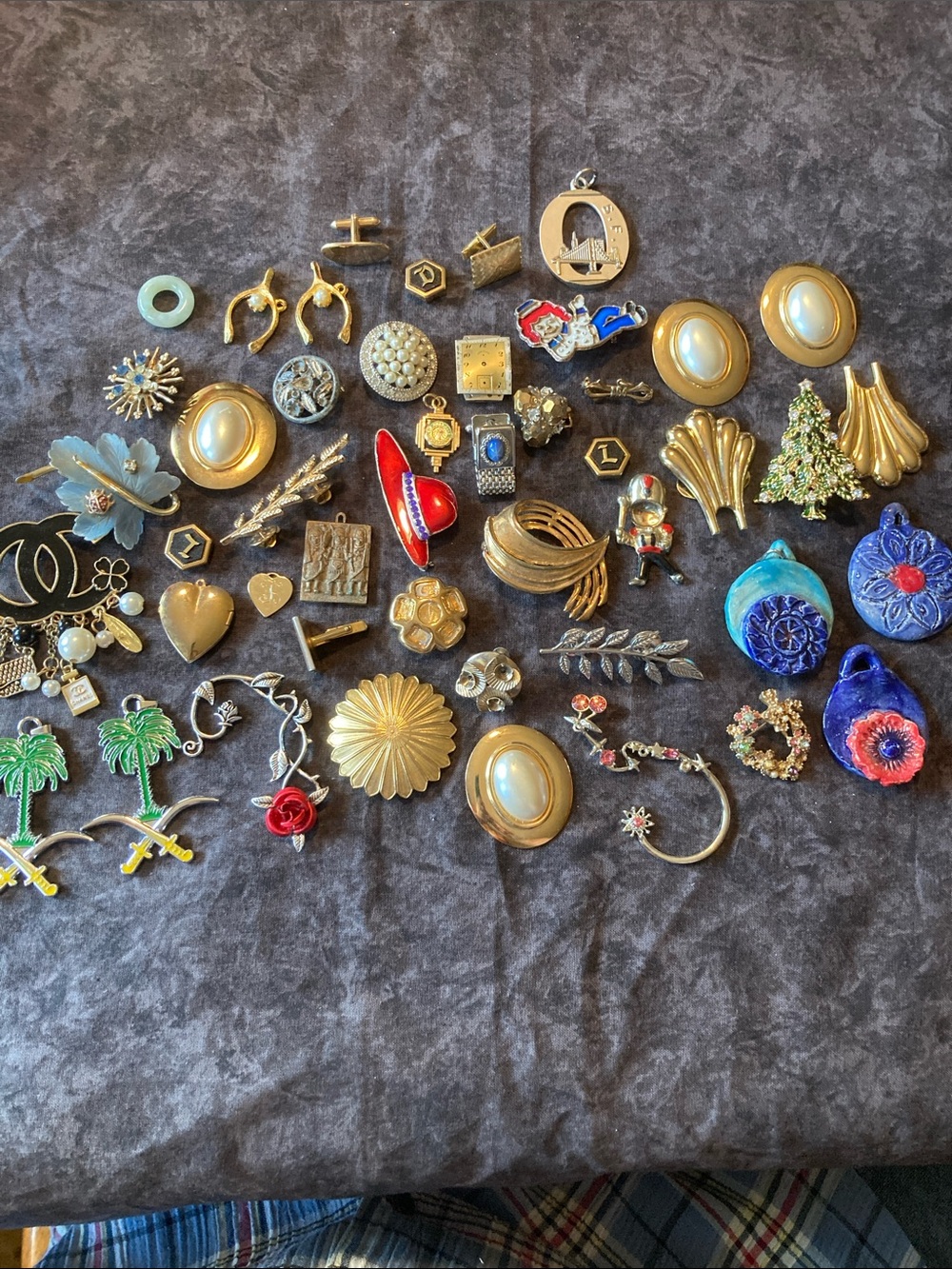 Junk Drawer Trinkets & Oddities cufflinks pins pendants etc
